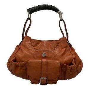 YvesSaintLaurent rivegauche (YSL) Mombasa 121615 Orange Leather Handbag